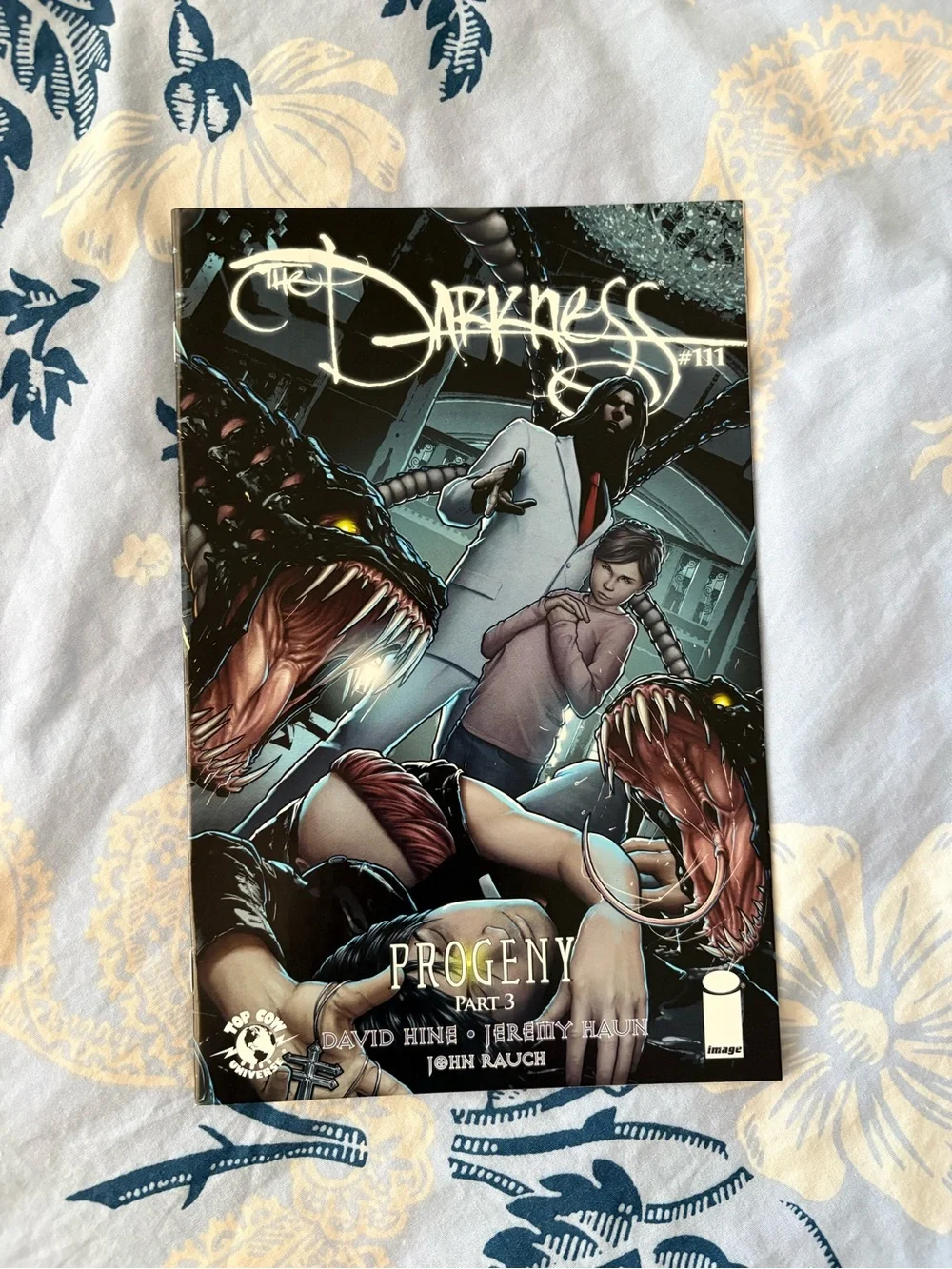 The Darkness #111 Progeny Part 3 Trading Card Style Comic - Black/Cream Artwork